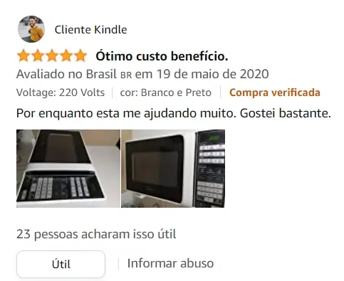 Depoimento do Microondas Midea