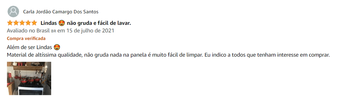 Facilidade na hora de limpar a panela Brinox