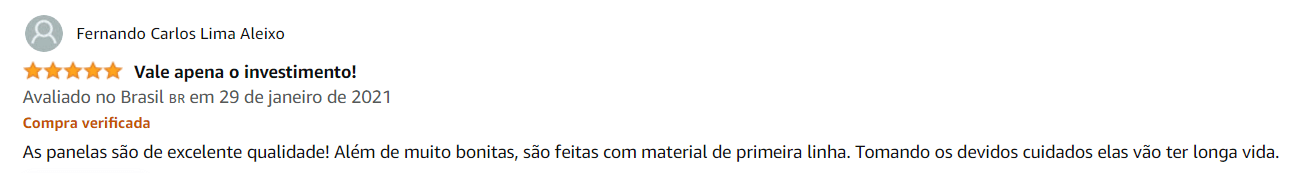 Brinox usa um material de excelente qualidade