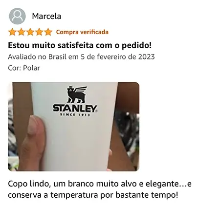 Copo Stanley vale a pena, excelente qualidade
