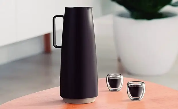 Tramontina BULE TÉRMICO EXATA EM POLIPROPILENO PRETO COM AMPOLA DE VIDRO 1,0 L