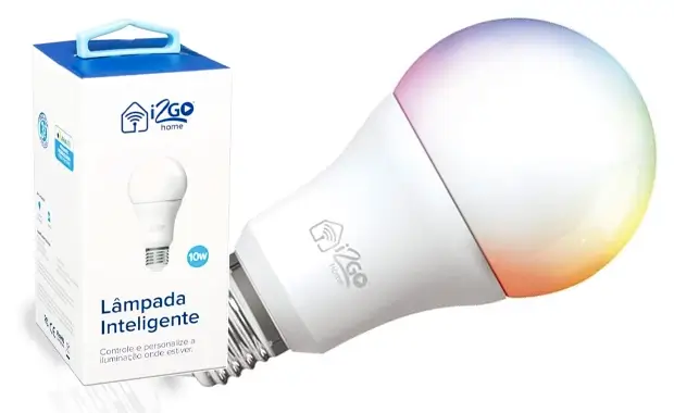 Lâmpada Inteligente Smart Lamp I2GO Home Wi-Fi LED 10W - Compatível com Alexa
