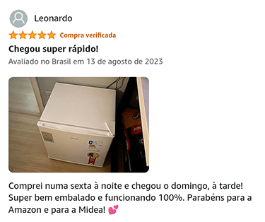 Entre rápida do Frigobar Midea