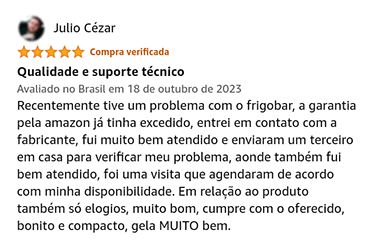 Qualidade e suporte técnico do Frigobar Midea