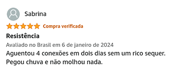 Depoimento sobre o material impermeável da Mala American Tourister
